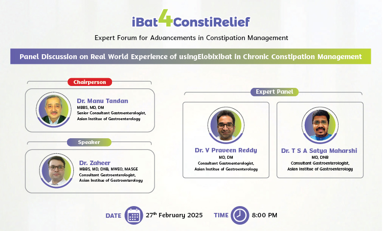 Panel Discussion on Real World Experience of using Elobixibat in Chronic Constipation Management