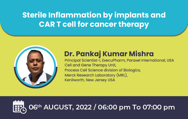 Sterile Inflammation by implants and car T cell for cancer therapy